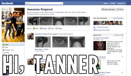 Cool Facebook profile of Awesome Ringerud